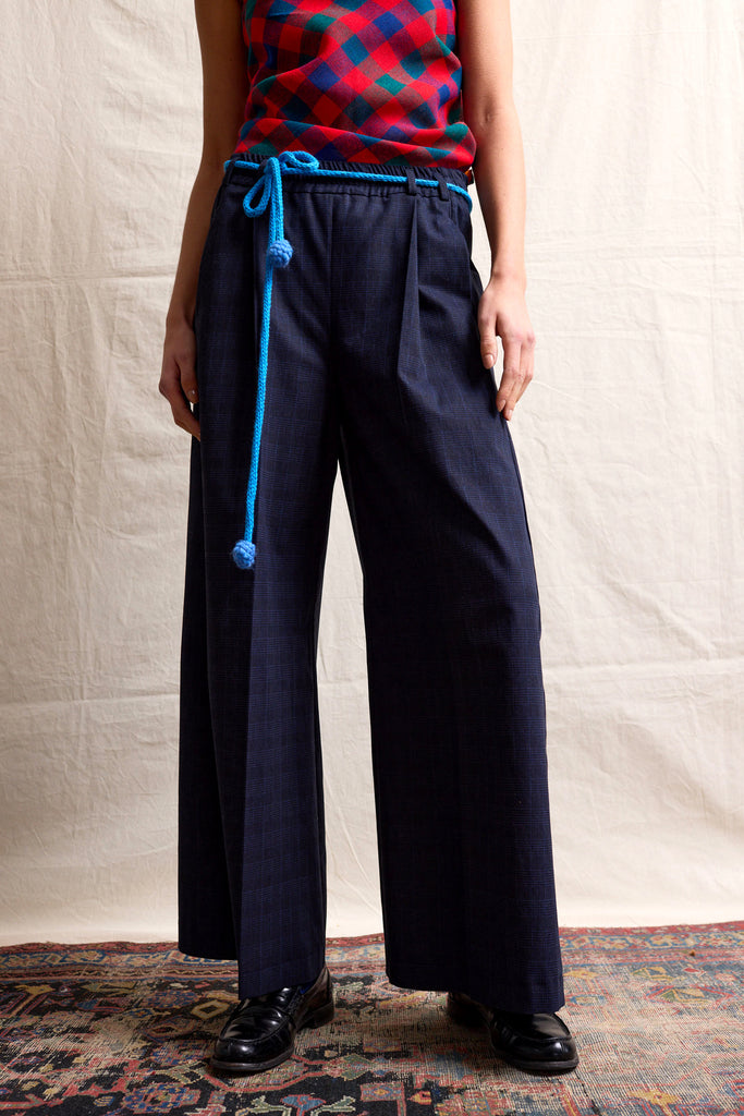Blue Line Pom-Pom Belt