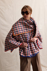 Checkered Two-Sided Foulard