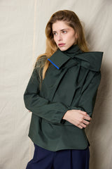 Cala Blouse. Forest Green