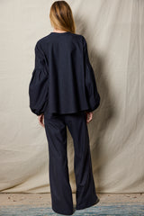 Seville Shirt. Denim. Ruffles
