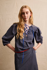 Colonelle Tunic. Blue Ribbon