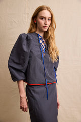 Colonelle Tunic. Blue Ribbon
