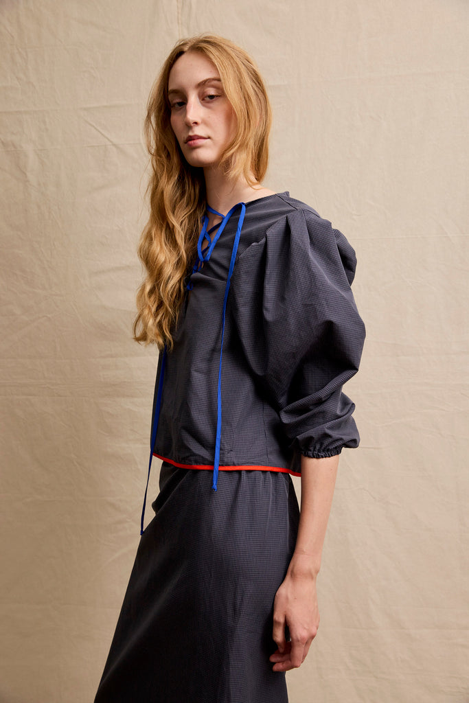 Colonelle Tunic. Blue Ribbon