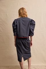 Colonelle Tunic. Blue Ribbon