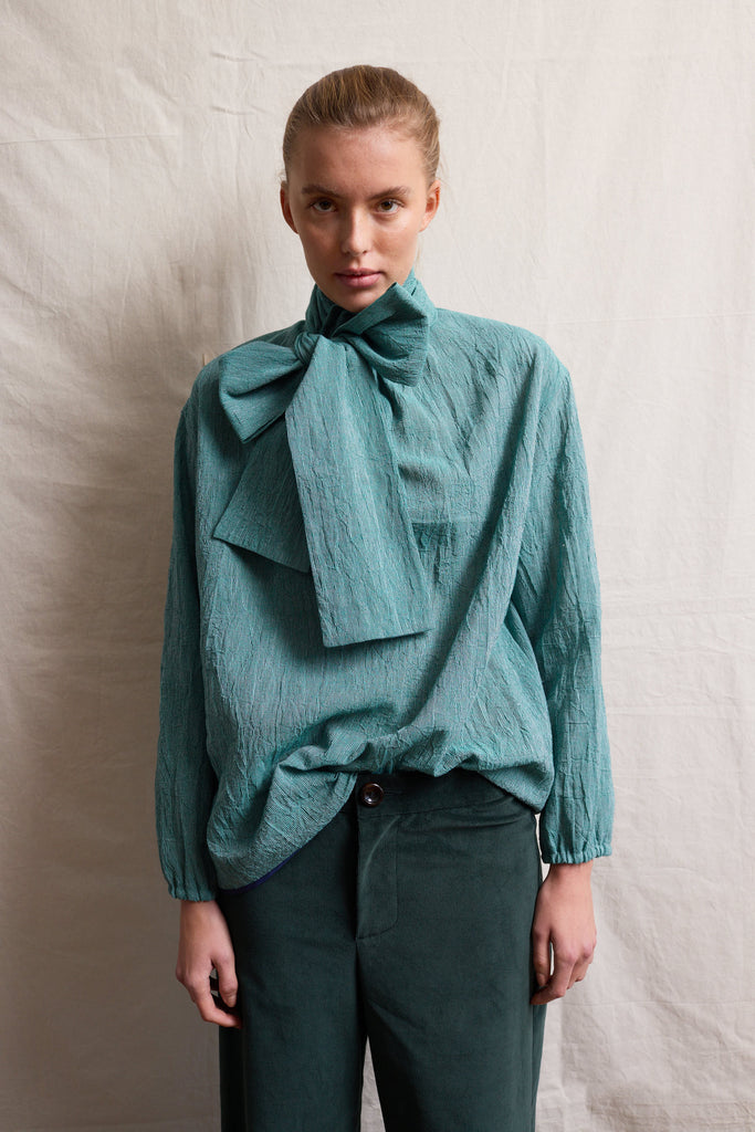 Cala Blouse. Japanese Green Pencil