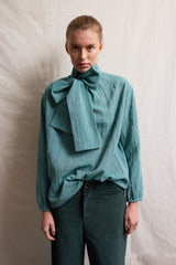 Cala Blouse. Japanese Green Pencil