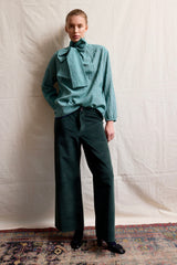 Cala Blouse. Japanese Green Pencil