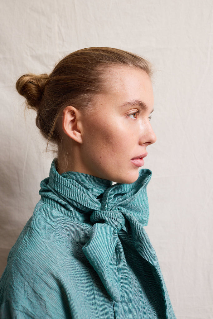 Cala Blouse. Japanese Green Pencil
