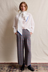 Cala Blouse. White. Silver Line