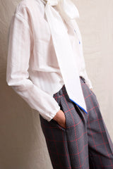 Cala Blouse. White. Silver Line