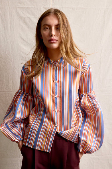 Seville Couture Silk Kallin blouse by Jasmin Khezri Collection