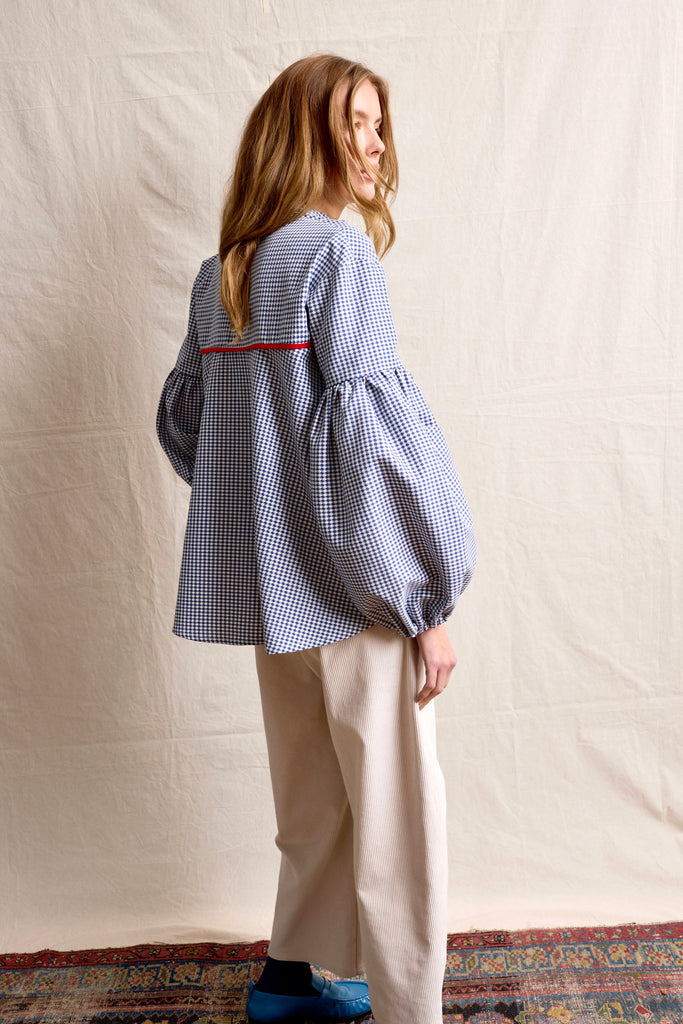 Seville Couture. Blue cheque