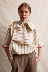 Cala Blouse. Short Sleeve. Cigarette Box