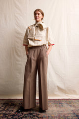 Cala Blouse. Short Sleeve. Cigarette Box