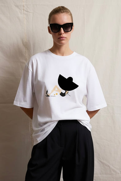 T-Shirt "Lady with hat" by IRMASWORLD