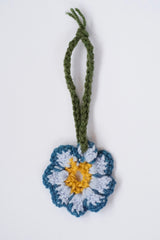 Hand crocheted charm. Bergblume