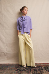 Cala Blouse. Silk. Lilac