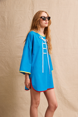 Turquoise tunic. Azur Blue