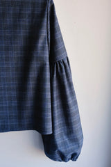 Colonelle Checked Tunic. Blue