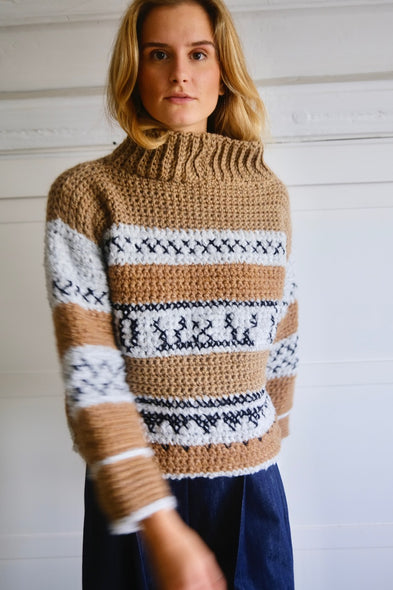 Knitwear No.103. Crochet jumper Chamonix