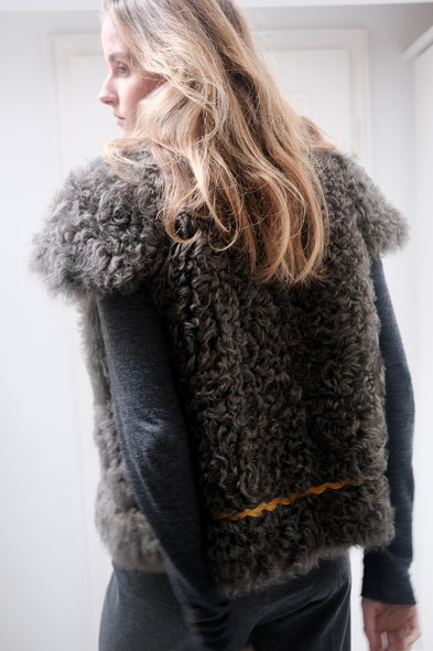 Shearling Vest.