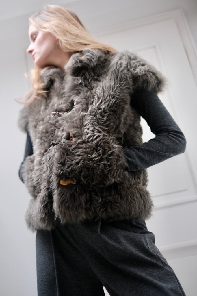 Shearling Vest.