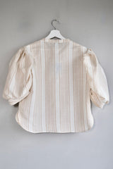 Memphis blouse. Mocca Stripe