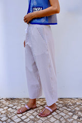 Travel Pants. Vanille Stripes