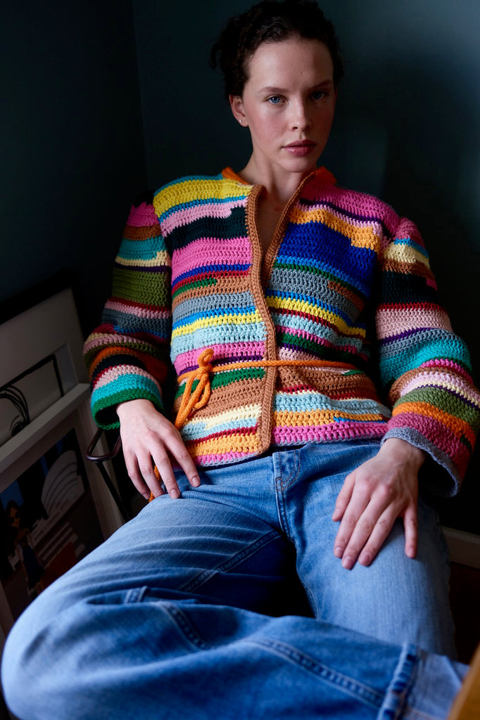 Knitwear No.139. Rainbow Cardigan