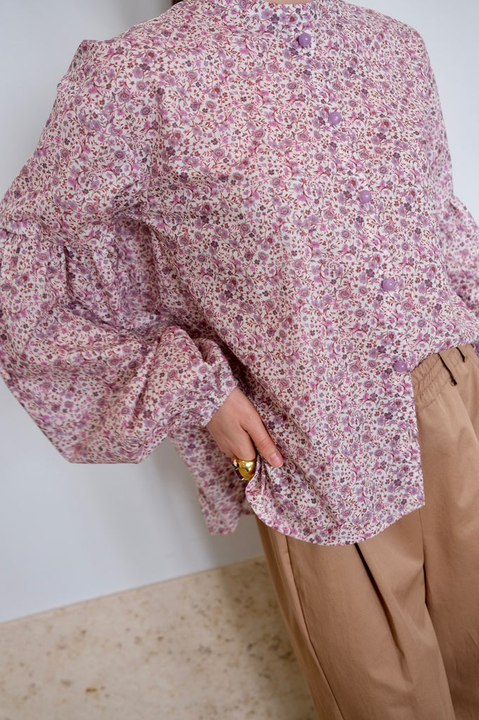 Seville couture blouse. Mille Fleurs