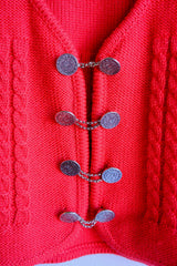Red Gillet. 1970s.