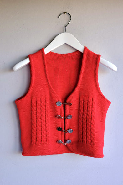 Red Gillet. 1970s.