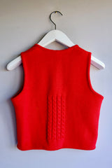 Red Gillet. 1970s.