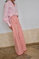 Lido Pants. Coral Striped