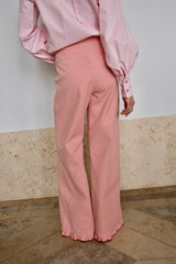 Lido Pants. Coral Striped