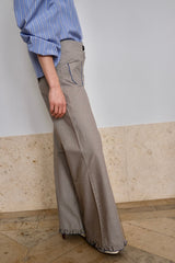 Lido Pants. Ruffled. Checkered