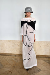 Boatline dress IRMA. White