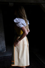 IRMA Dirndl Blouse Memphis. Nougat stripes