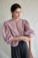 Gazelle Blouse. Burgundy