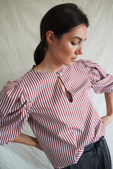 Gazelle Blouse. Burgundy