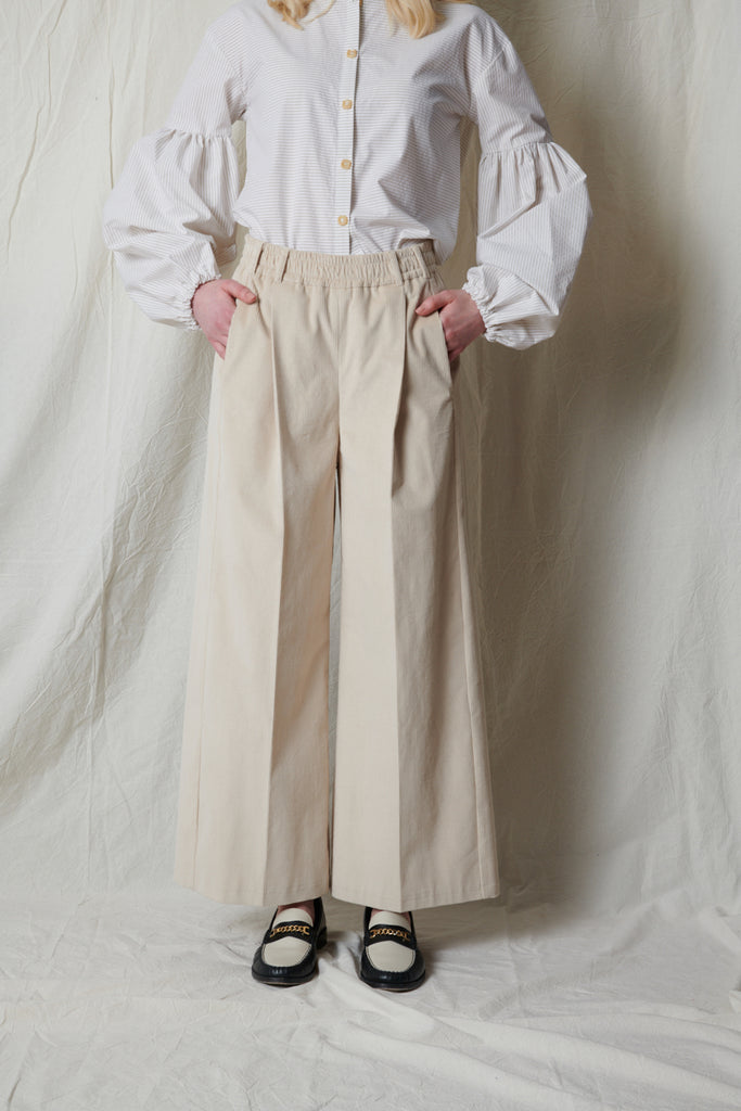 Marseille pants. Corduroy. Off white
