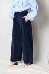 Palazzo Pants. Pierre marine