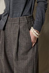 Palazzo Pants. Ivory Striped