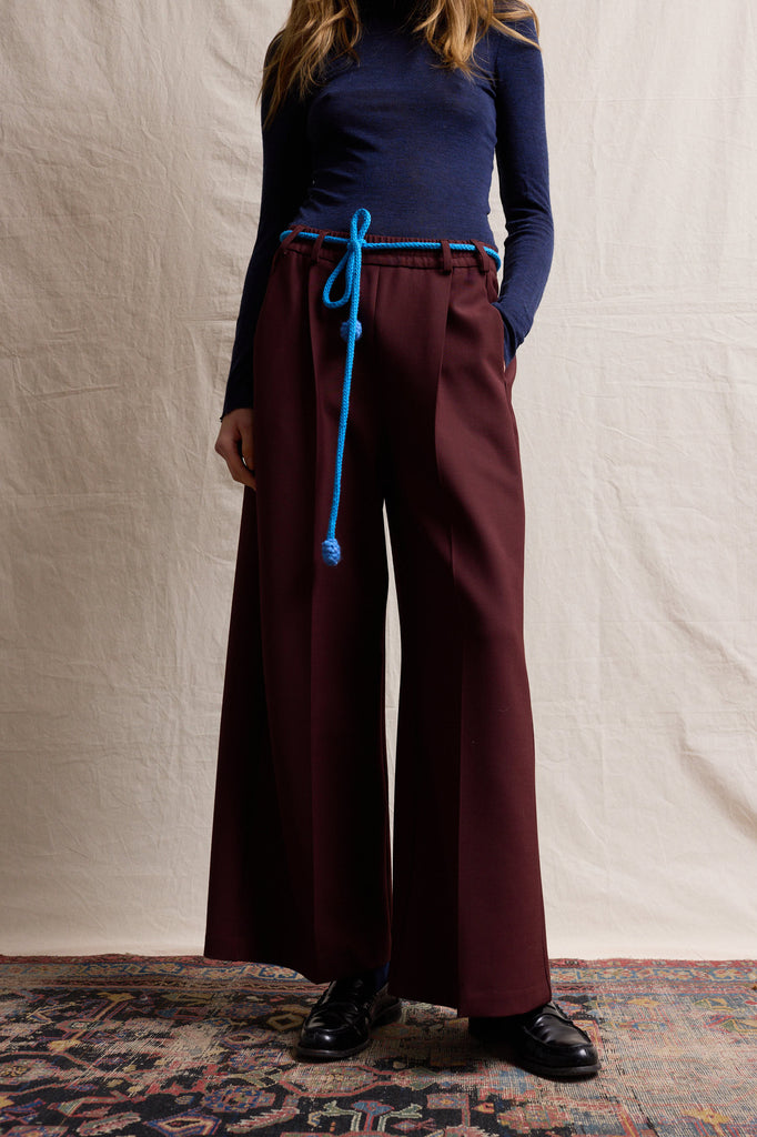 Palazzo Pants. Deep Plum Shalima