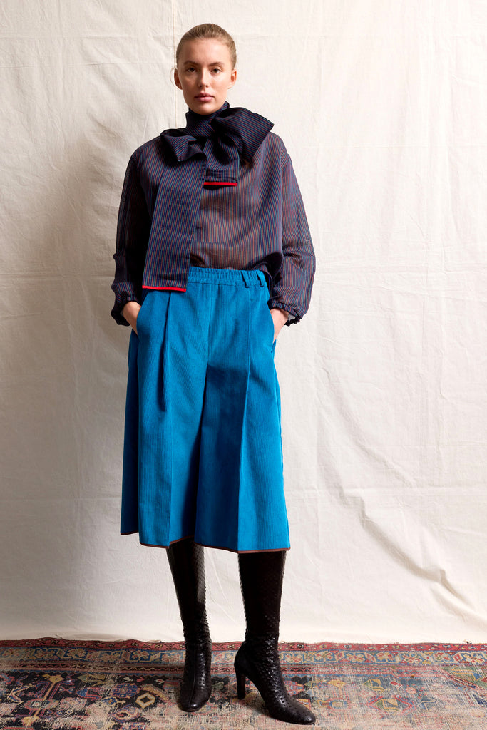 Skirt Trousers. Blue Loren