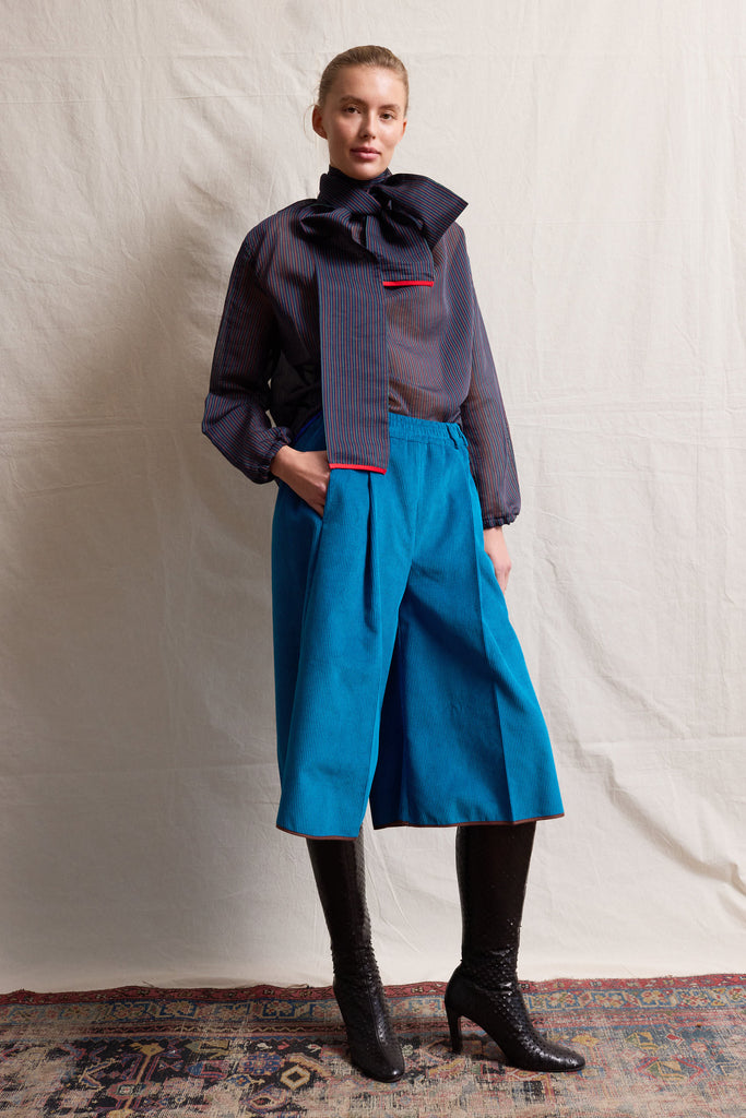 Skirt Trousers. Blue Loren