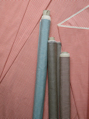 Helene Blanche X Jasmin Khezri Collection. Needlepoint striped Gazelle Overshirt