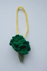 Hand crocheted charm. Broccoli Gilbert