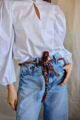 Hand crocheted long belt