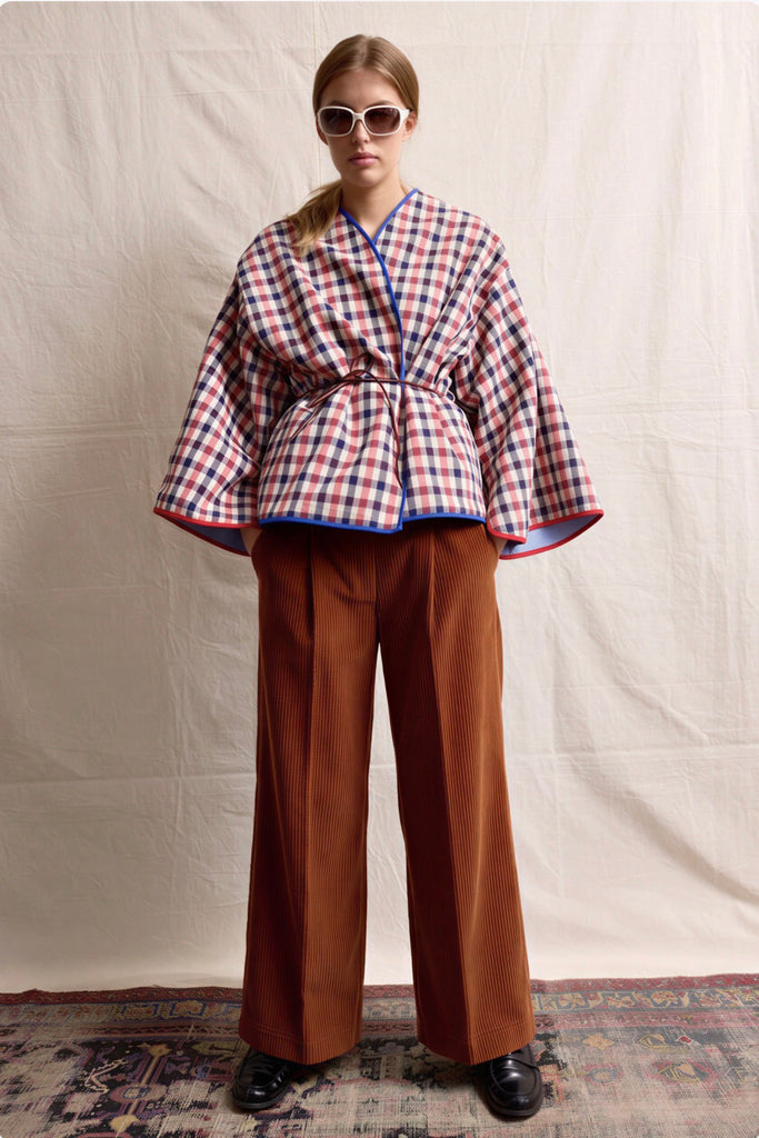 Palazzo Pants. Cognac Corduroy